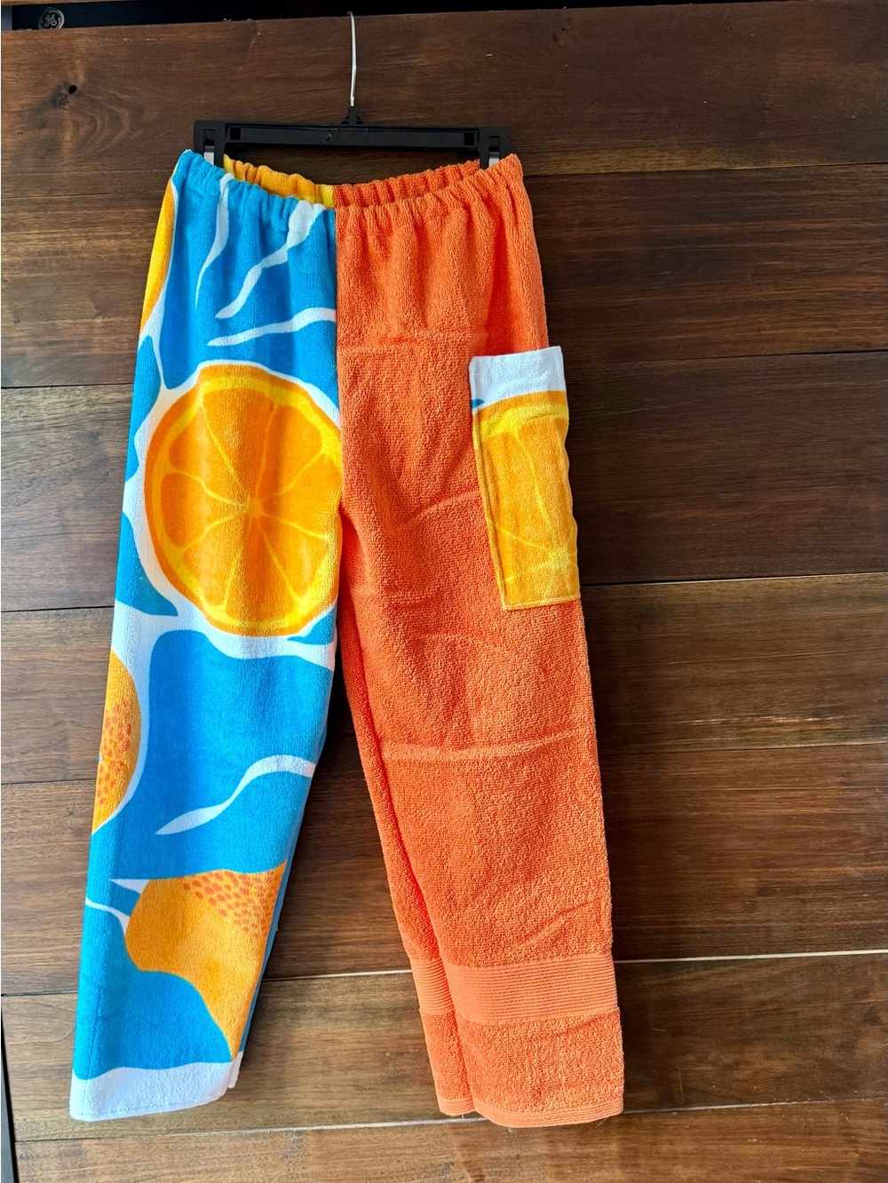 Towel pants orange slices